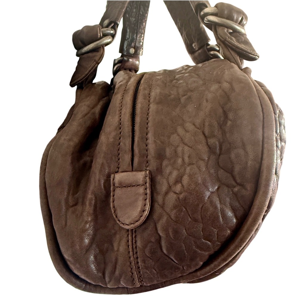 Vintage Chanel Le Marais Bowler Bag Distressed Quilted Lambskin Luxury Purse Y2K - Picture 3 of 16